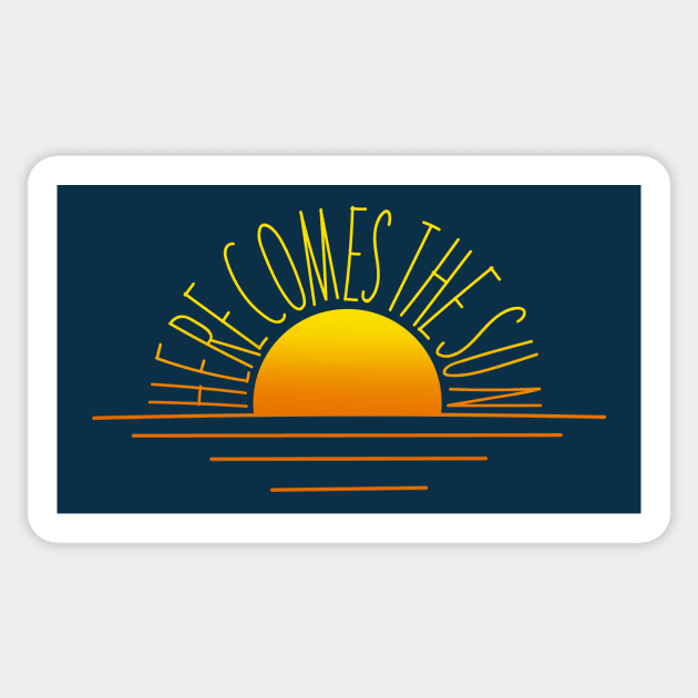 Here comes the sun Sticker by rakelittle